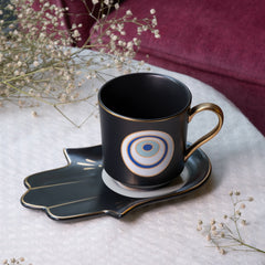 Ebony Cup & Saucer Set
