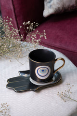 Ebony Cup & Saucer Set